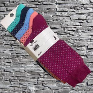 Topman 5 Pack of Socks Multi Color OSFA